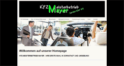 Desktop Screenshot of kfz-mayer.eu
