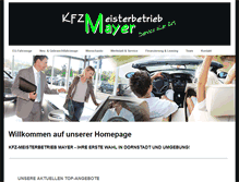 Tablet Screenshot of kfz-mayer.eu